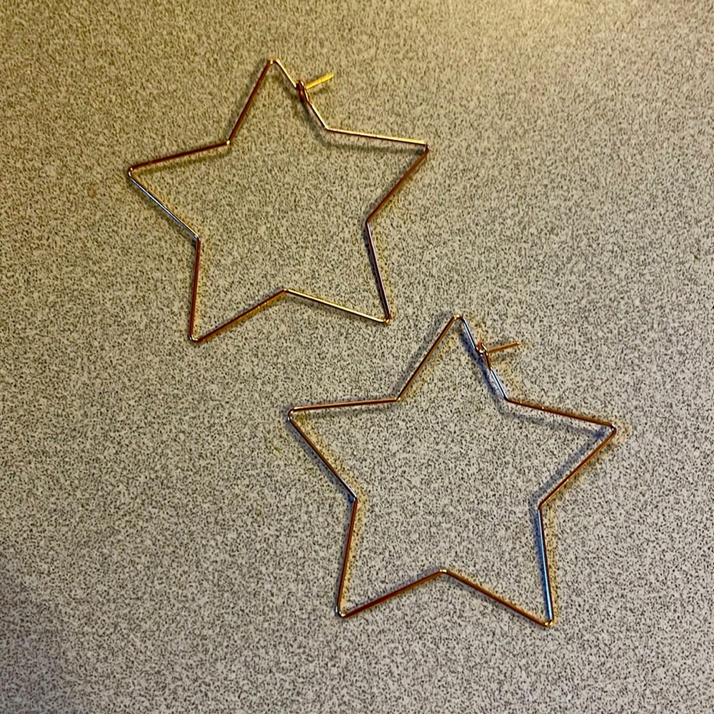 Star Hoop Earrings